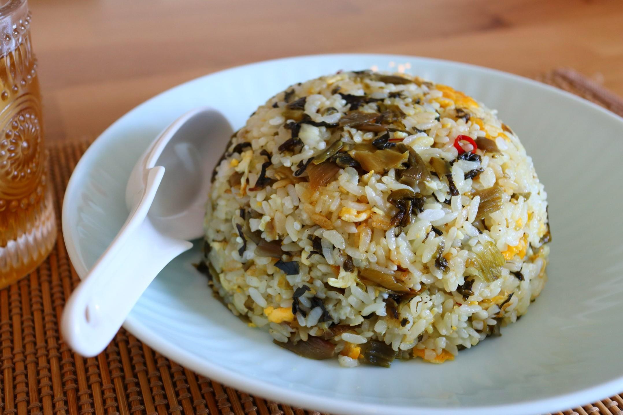 rice-with-preserved-mustard-greens-recipe