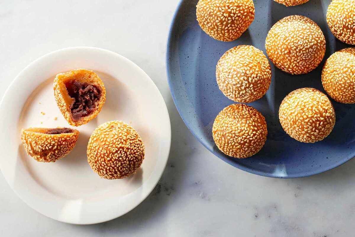 sesame-balls-sweet-filling-recipe